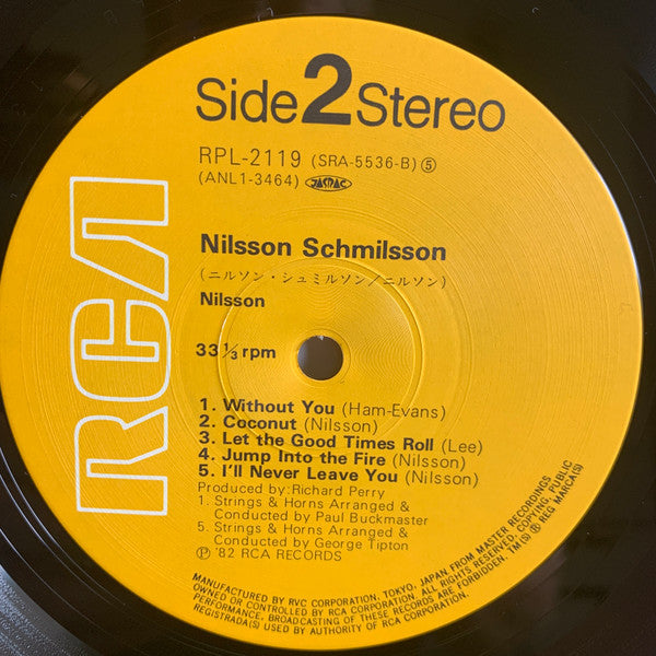 Nilsson* - Nilsson Schmilsson (LP, Album, RE)