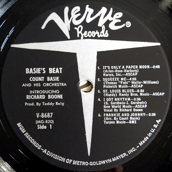 Count Basie And His Orchestra* - Basie's Beat (LP, Mono)