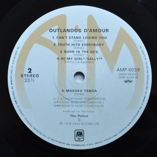 The Police - Outlandos D'Amour (LP, Album, Red)