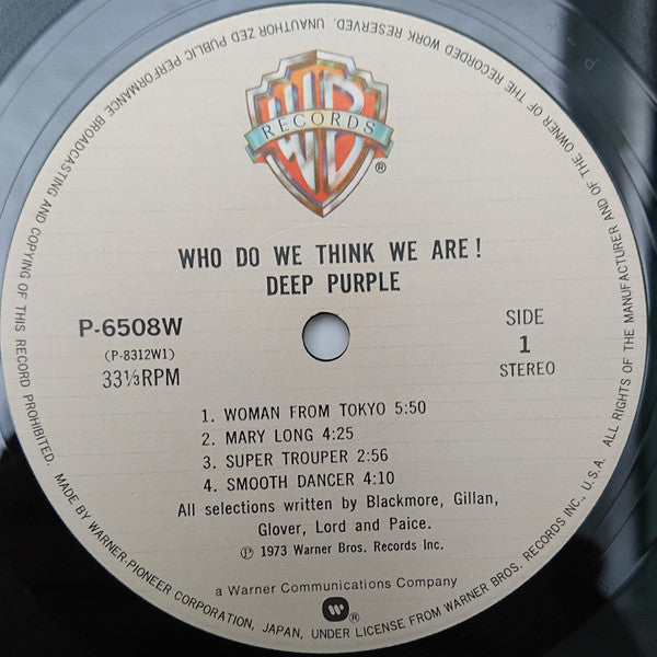 Deep Purple - Who Do We Think We Are (LP, Album, Ltd, RE, Gat)