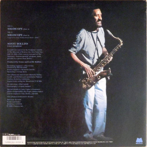 Sonny Rollins - The Solo Album (LP, Album)