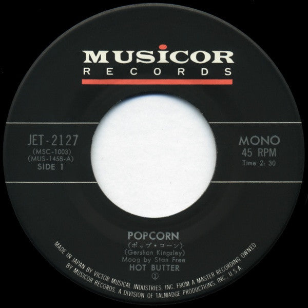 Hot Butter - Popcorn (7"", Single, Mono)