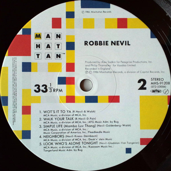 Robbie Nevil - Robbie Nevil (LP, Album)