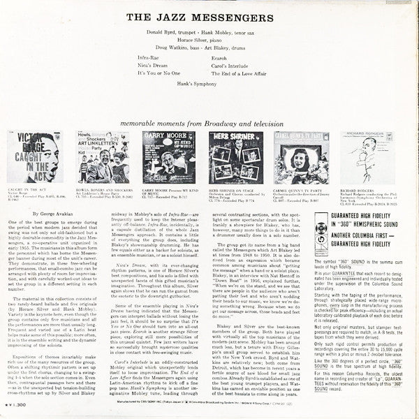 The Jazz Messengers* - The Jazz Messengers (LP, Album, Mono, RE)