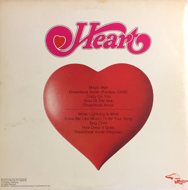 Heart - Dreamboat Annie (LP, Album, Fir)