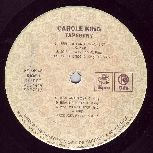 Carole King - Tapestry (LP, Album, RE, Car)
