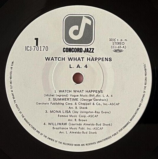 L.A.4* - Watch What Happens (LP, Album)