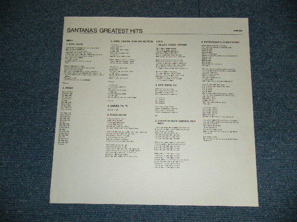 Santana - Santana's Greatest Hits (LP, Comp, Club)