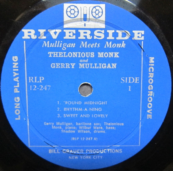 Thelonious Monk - Mulligan Meets Monk(LP, Album, Mono)