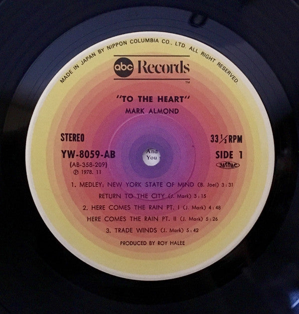 Mark-Almond - To The Heart (LP, Album, Ltd)