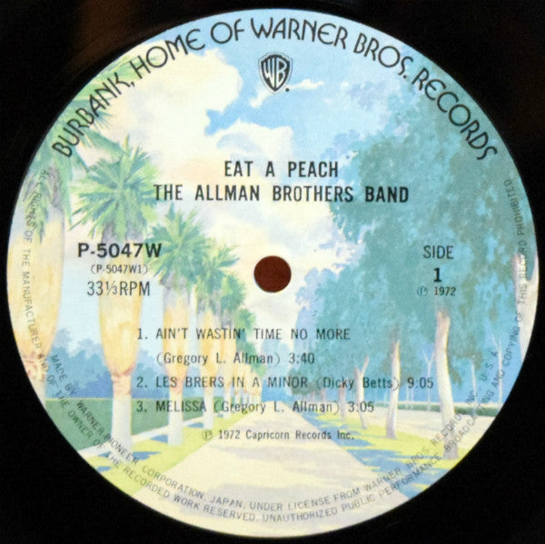 The Allman Brothers Band - Eat A Peach (2xLP, Album, RE, Tex)