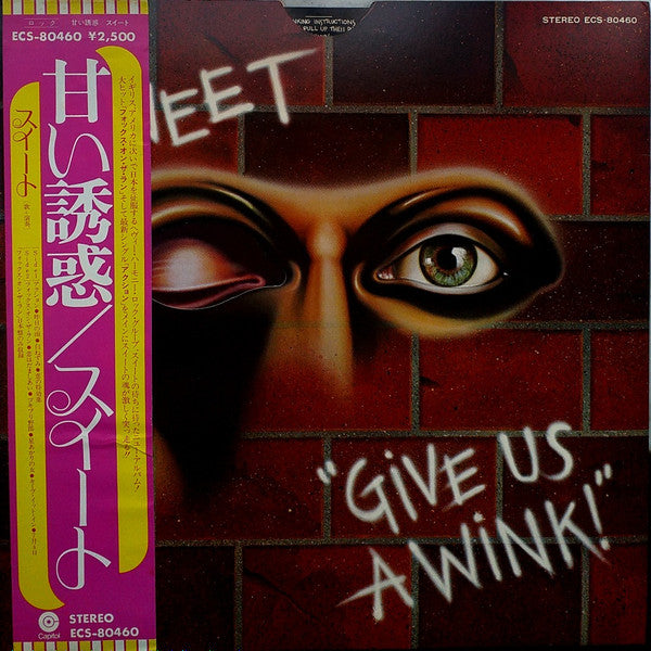 Sweet* - Give Us A Wink = 甘い誘惑 (LP, Album, Promo)