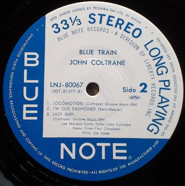 John Coltrane - Blue Train (LP, Album, RE)