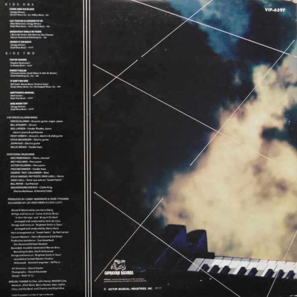 The Gregg Allman Band - Playin' Up A Storm (LP, Album)