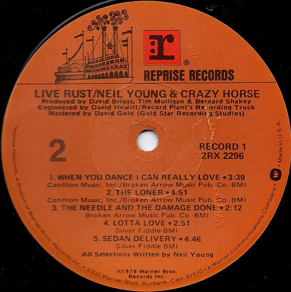 Neil Young & Crazy Horse - Live Rust (2xLP, Album)