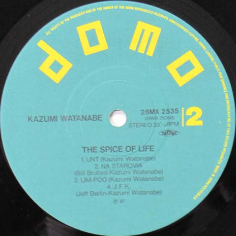Kazumi Watanabe = 渡辺香津美* - The Spice Of Life (LP, Album)