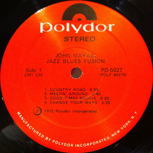 John Mayall - Jazz Blues Fusion (LP, Album, Scr)