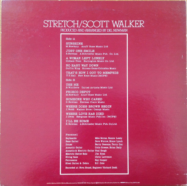 Scott Walker = スコット・ウォーカー* - Stretch = 心のつぶやき (LP, Album)
