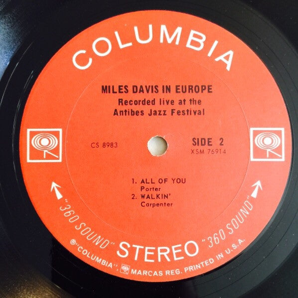 Miles Davis - Miles Davis In Europe (LP, Album, RP)