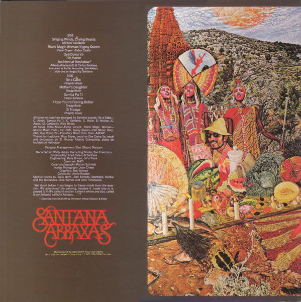 Santana - Abraxas (LP, Album, RE, Gat)