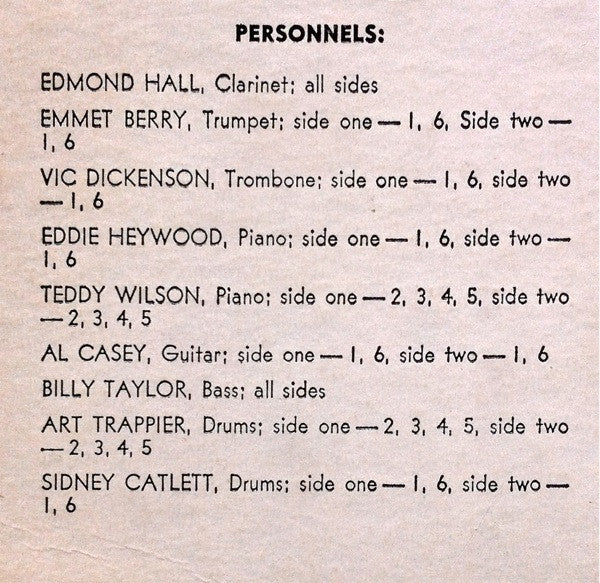 Edmond Hall - Swing Session (LP)