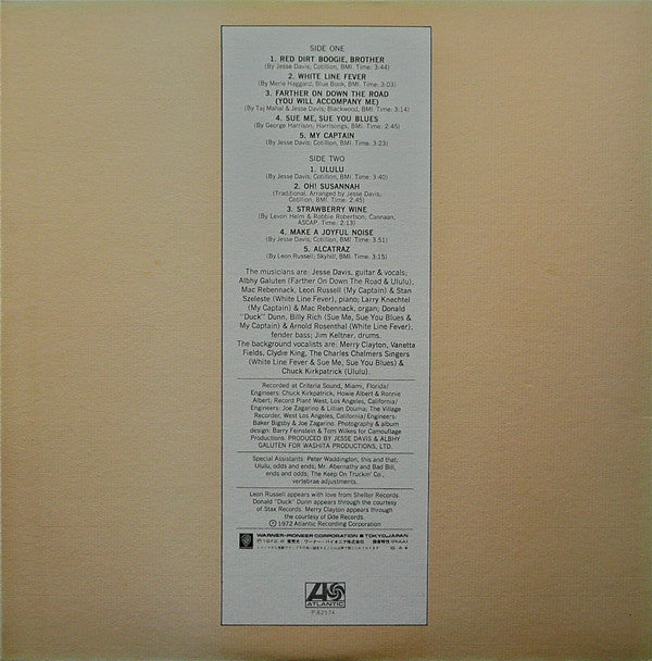 Jesse Ed Davis - Ululu (LP, Album)