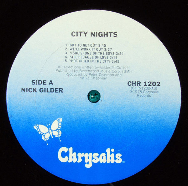 Nick Gilder - City Nights (LP, Album, San)