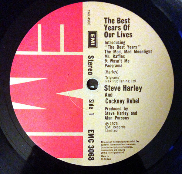 Steve Harley & Cockney Rebel - The Best Years Of Our Lives(LP, Album)