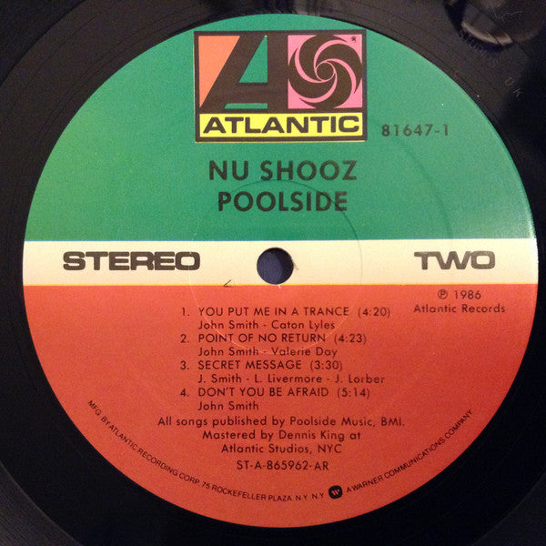 Nu Shooz - Poolside (LP, Album, AR )