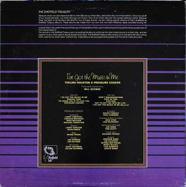 Thelma Houston - I've Got The Music In Me(LP, Album, RE)