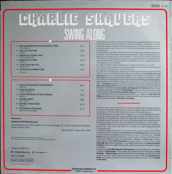 Charlie Shavers - Swing Along (LP)