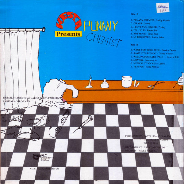 Various - Kesta Presents Punany Chemist (LP, Comp, red)