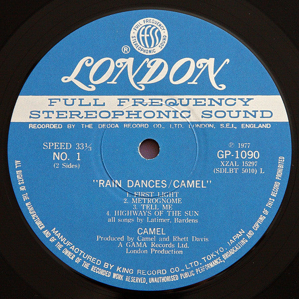 Camel - Rain Dances (LP, Album)