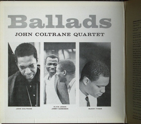 The John Coltrane Quartet - Ballads(LP, Album, RE, Gre)