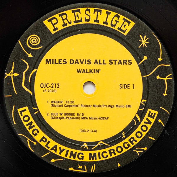 Miles Davis All Stars - Walkin' (LP, Album, RE)