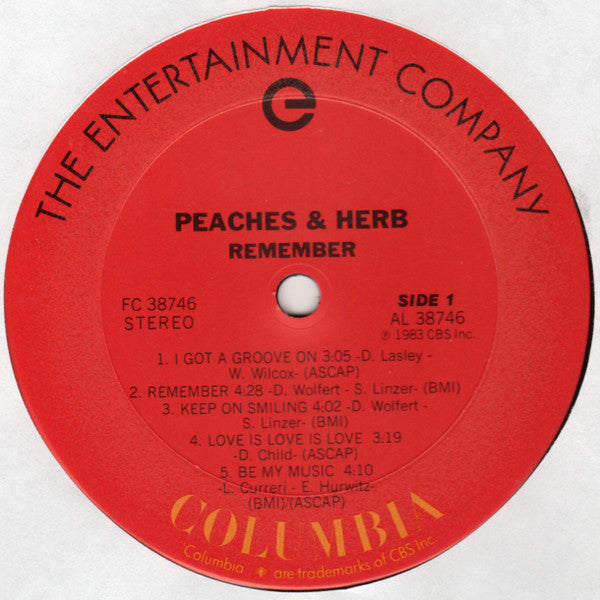 Peaches & Herb - Remember (LP, Album)