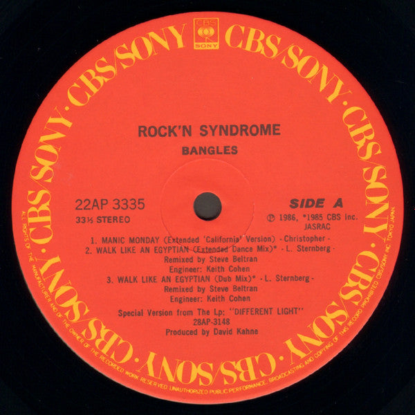 Bangles - Rock'n Syndrome (12"")