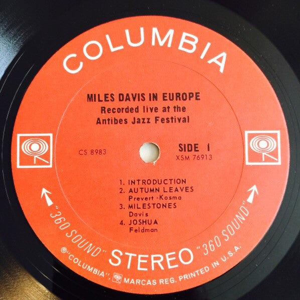 Miles Davis - Miles Davis In Europe (LP, Album, RP)