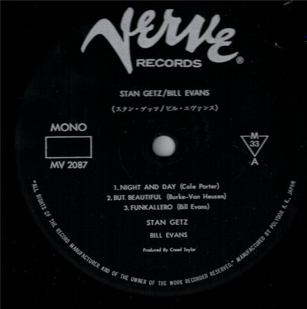 Stan Getz - Previously Unreleased Recordings(LP, Album, Mono)