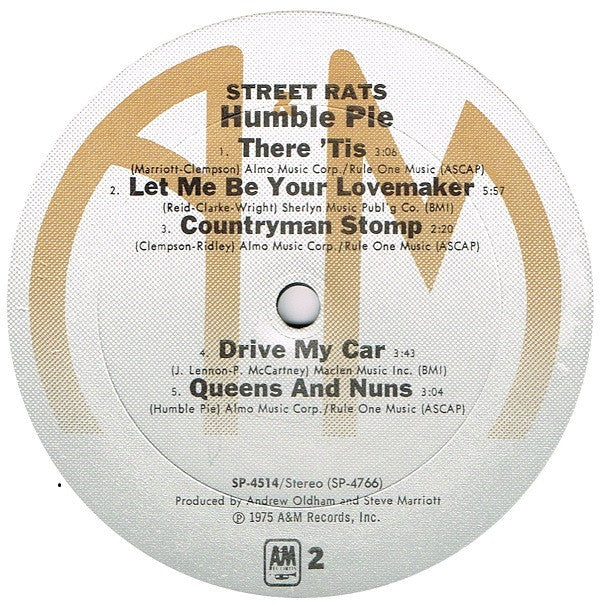 Humble Pie - Street Rats (LP, Album)