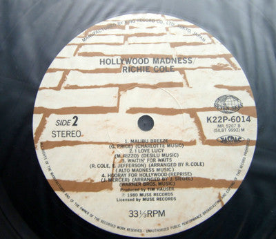 Richie Cole With Eddie Jefferson - Hollywood Madness (LP, Album)