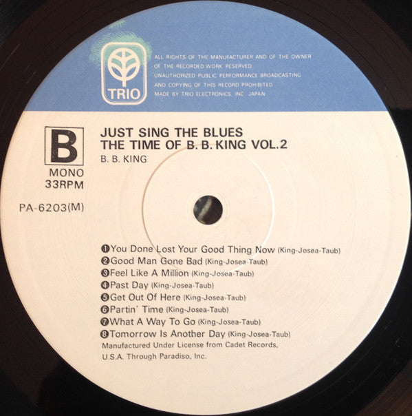 B.B. King - Just Sing The Blues - The Time Of B.B.King Vol.2(LP, Co...