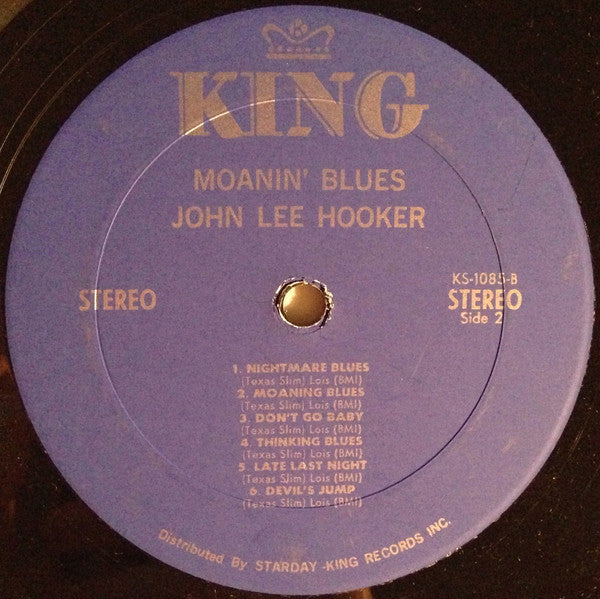 John Lee Hooker - Moanin' And Stompin' Blues (LP, Comp, RE)