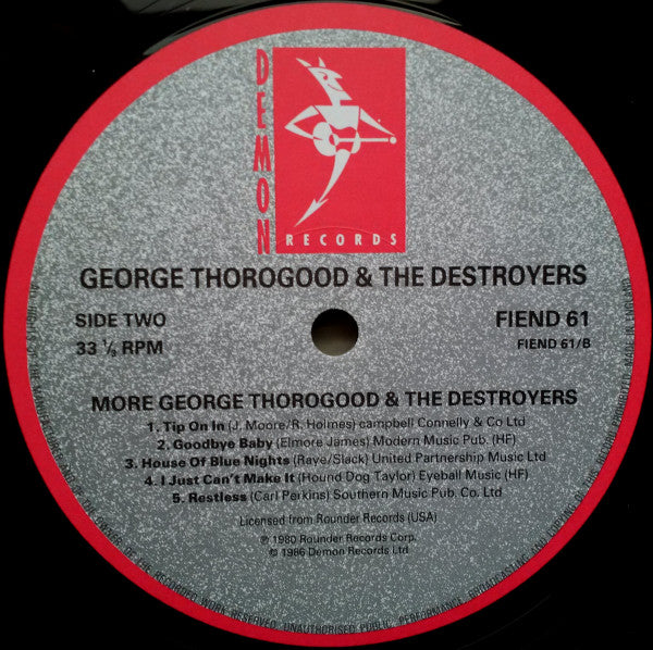 George Thorogood & The Destroyers - More George Thorogood And The D...