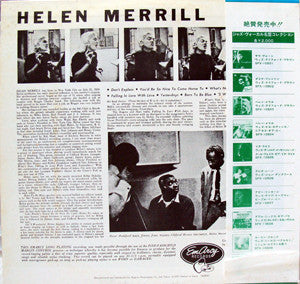 Helen Merrill - Helen Merrill (LP, Album, Mono, RE)