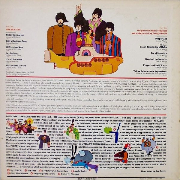 The Beatles - Yellow Submarine (LP, Album, RE)