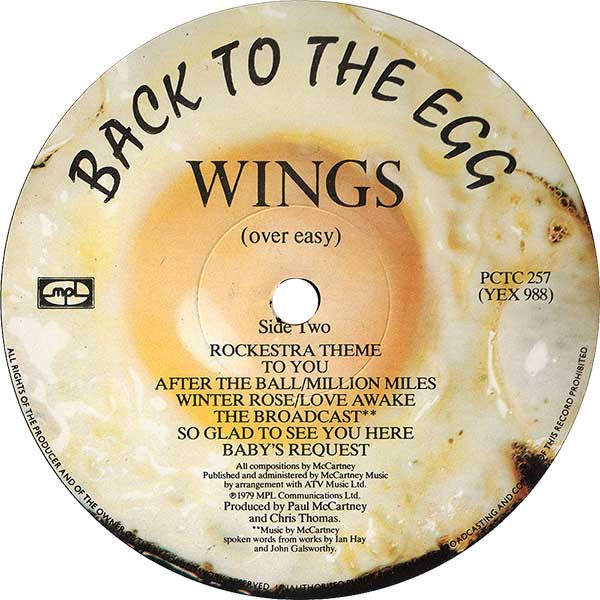 Wings (2) - Back To The Egg (LP, Album)