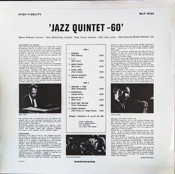 Jazz Quintet 60 - Jazz Quintet 60 (LP, Album, RE)