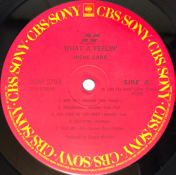 Irene Cara - What A Feelin' (LP, Album)