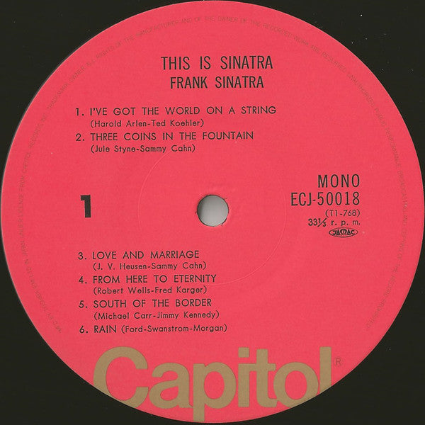 Frank Sinatra - This Is Sinatra! (LP, Comp, Mono, RE)